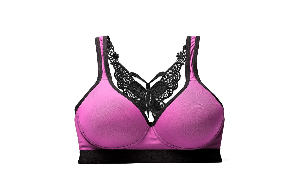 Back butterfly light padded bra